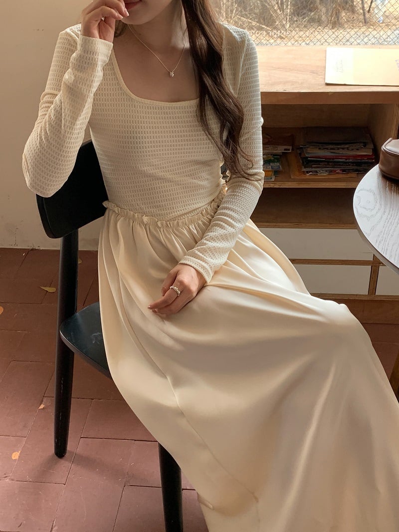 【dress】切り替えワンピース　M25711