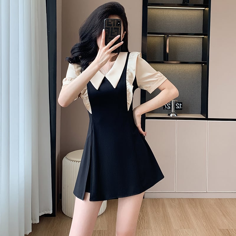 【set】ドールカラーワンピース+ショートパンツ２点セットG20671