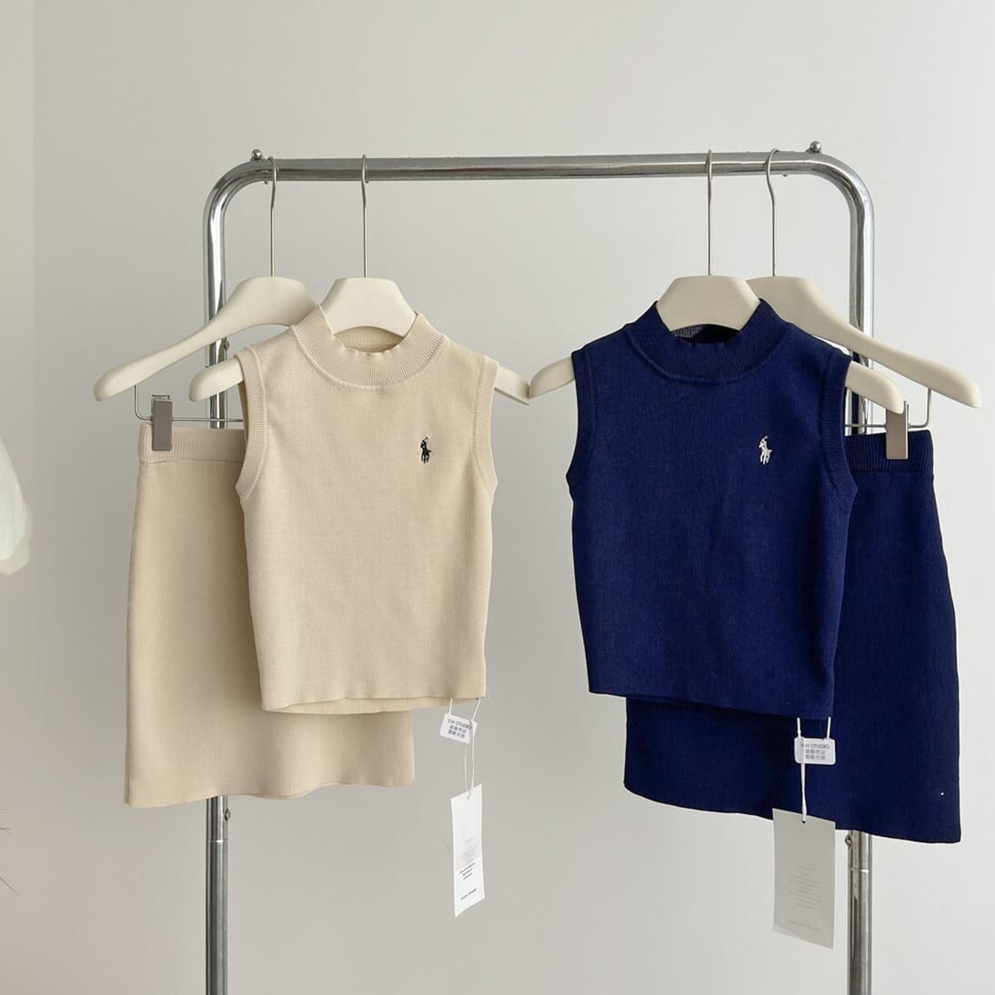 【set】ノースリーブトップス+スカートセット　M24472