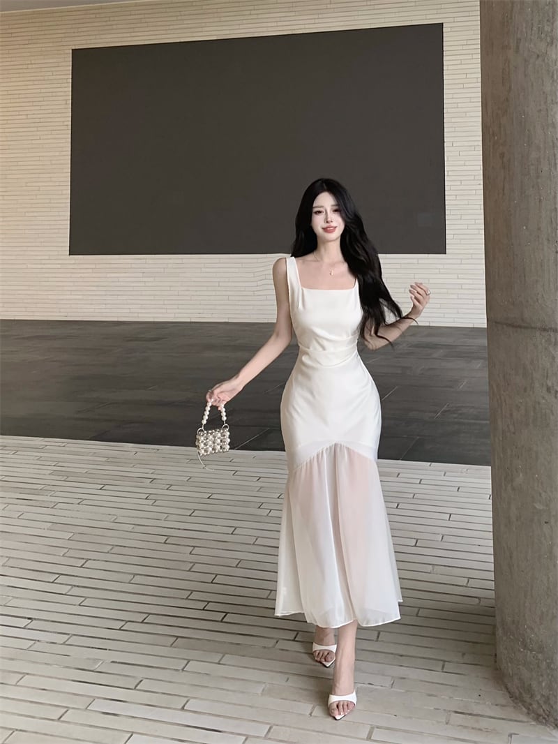 【dress】Uネックマーメイドキャミワンピース G21260