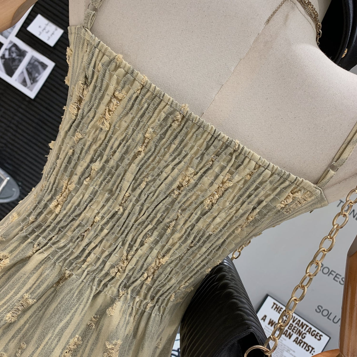 【dress】デニムキャミワンピース　M25022