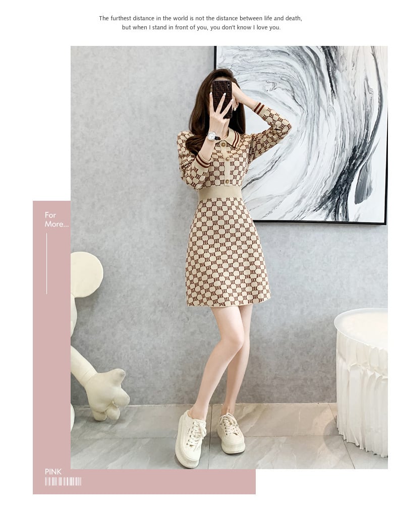 【dress】ニットワンピース　M25460