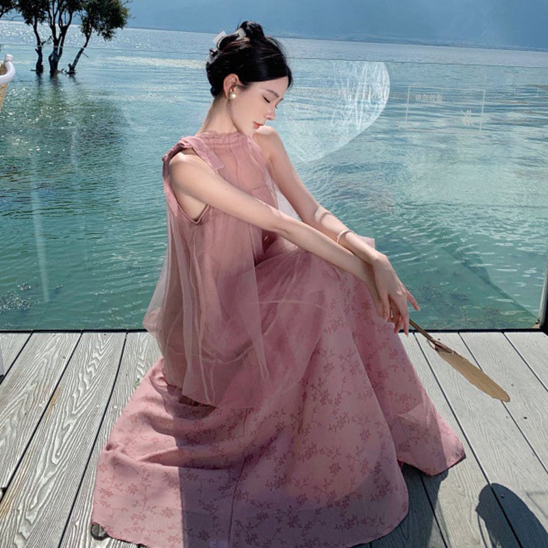 【dress】偽二つ切り替えワンピース G20441