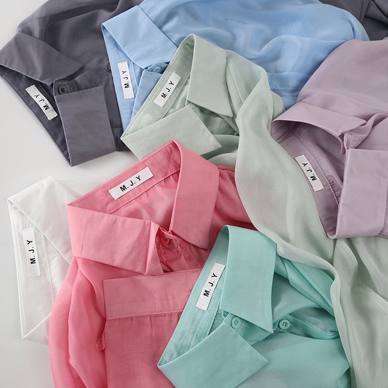 【tops】紫外線対策シャツトップス　M24689