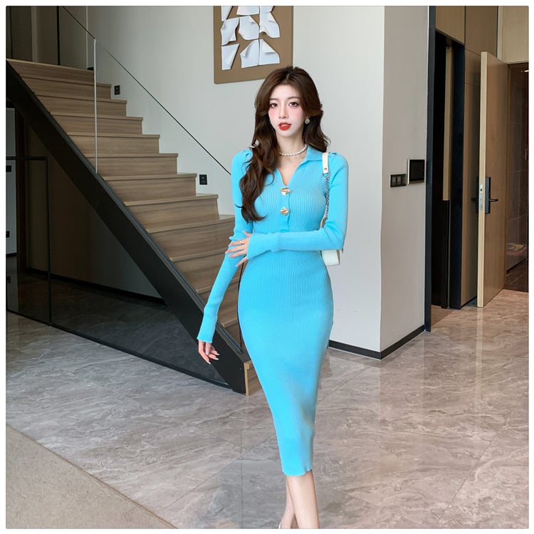 【dress】ニットワンピース　M25497