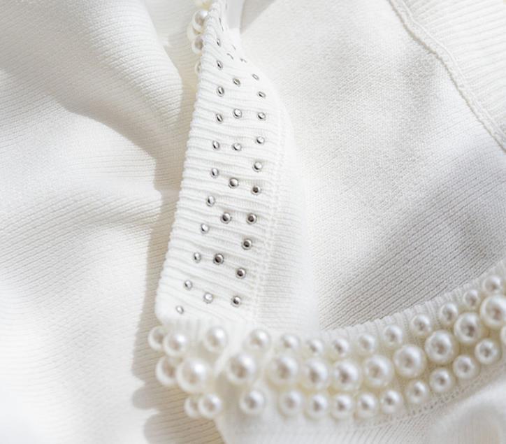 【tops】4色ビーズニットタンクトップF7405