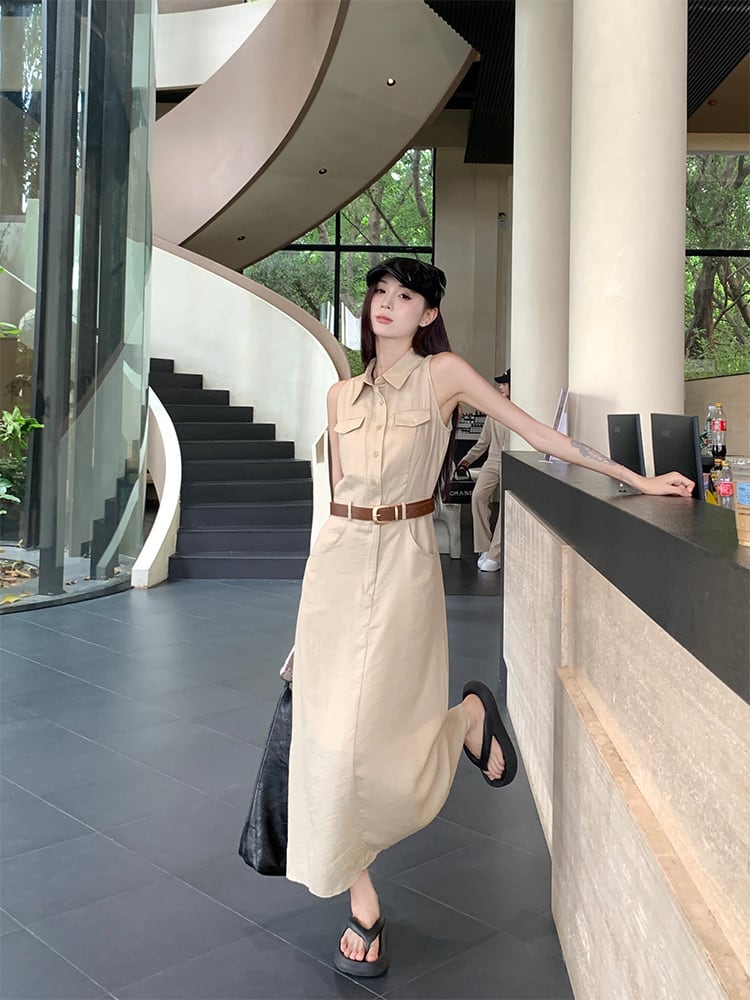 【dress】ノースリーブワンピース　M24825