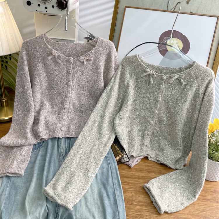 【outer】ニットカーデ　M25537