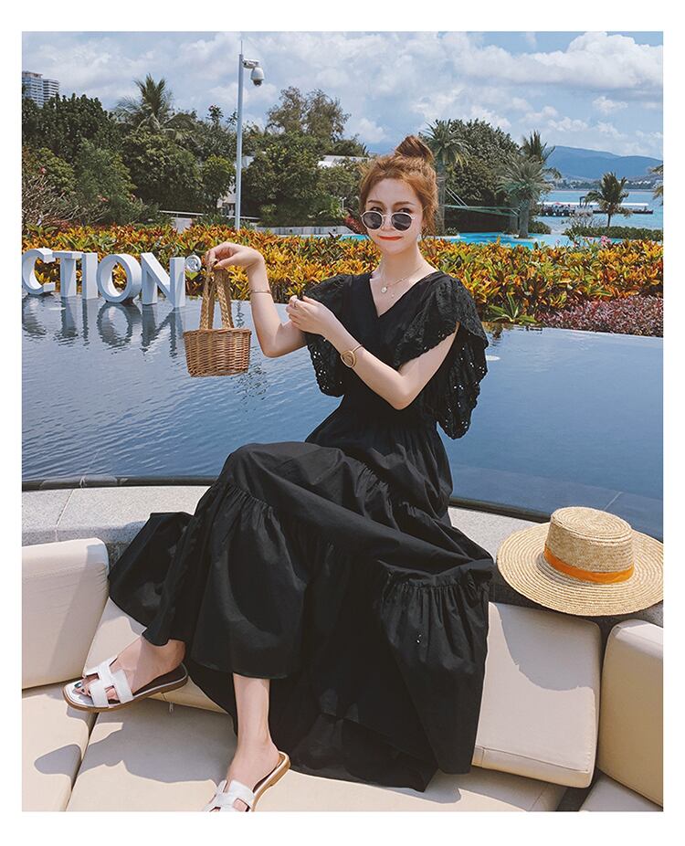 【dress】魅力的 気質満点夏おしゃれスウィート切り替え ワンピース  G0480