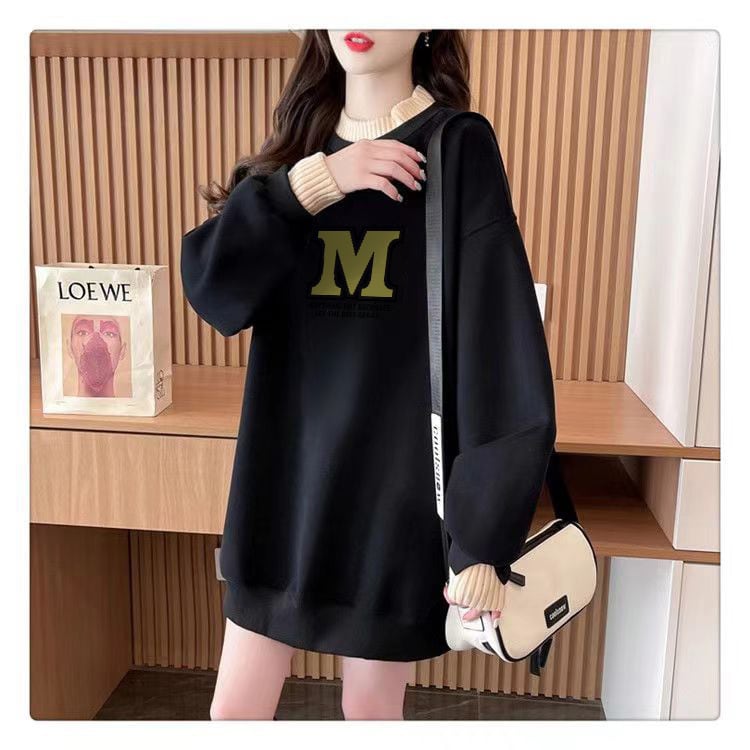 【tops】裹起毛プリントプルオーバー　M28809