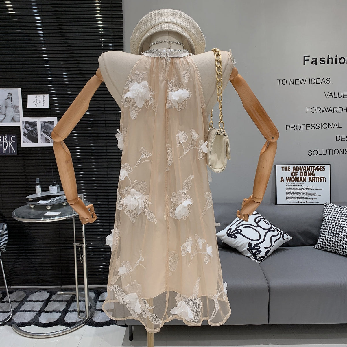 【dress】立体フラワーワンピース　M24781