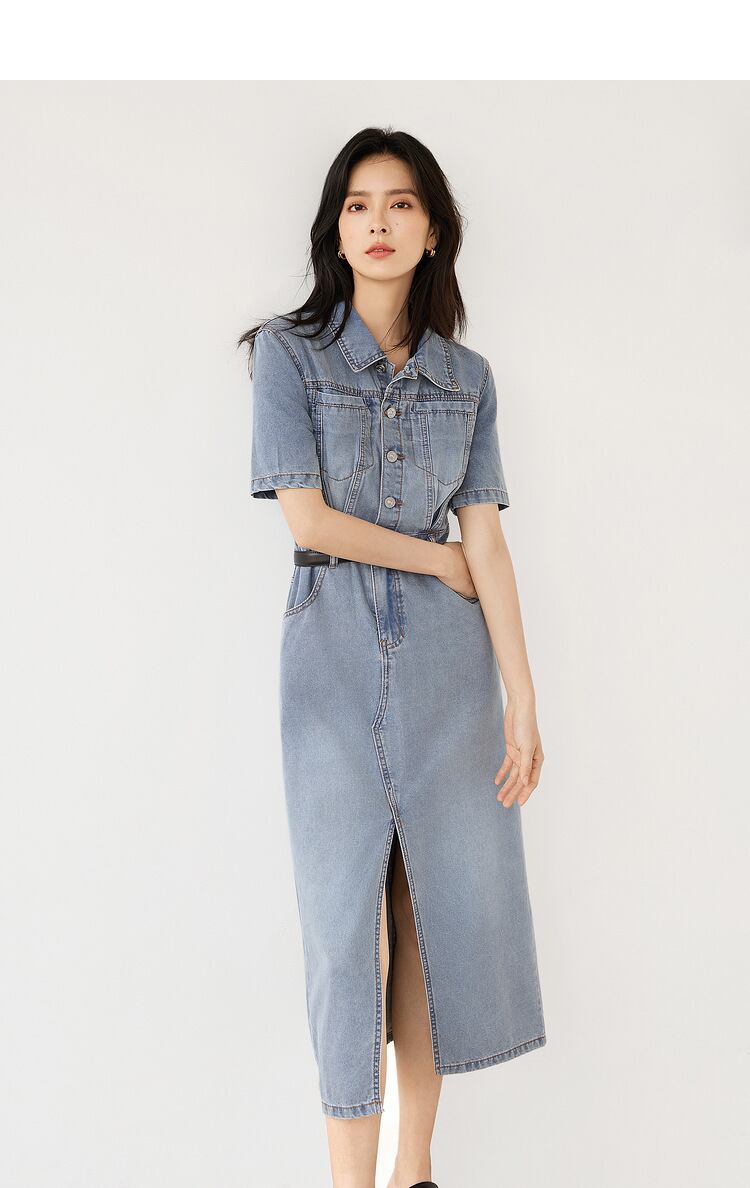 【dress】ファッションデニムワンピース G21332