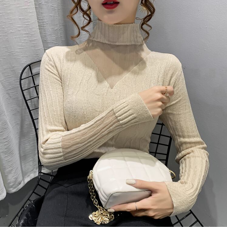 【tops】早い者勝ち!気質満点エレガントニットファッション秋冬新作長袖着痩せトップス G3477