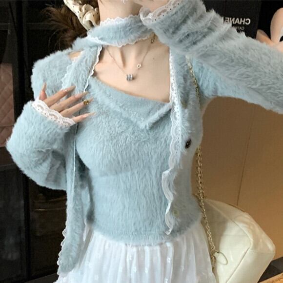 【tops】シャギーニットトップス　M28722