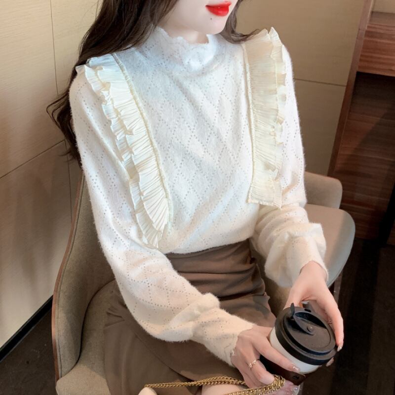 【tops】レースシャツトップス　M28658