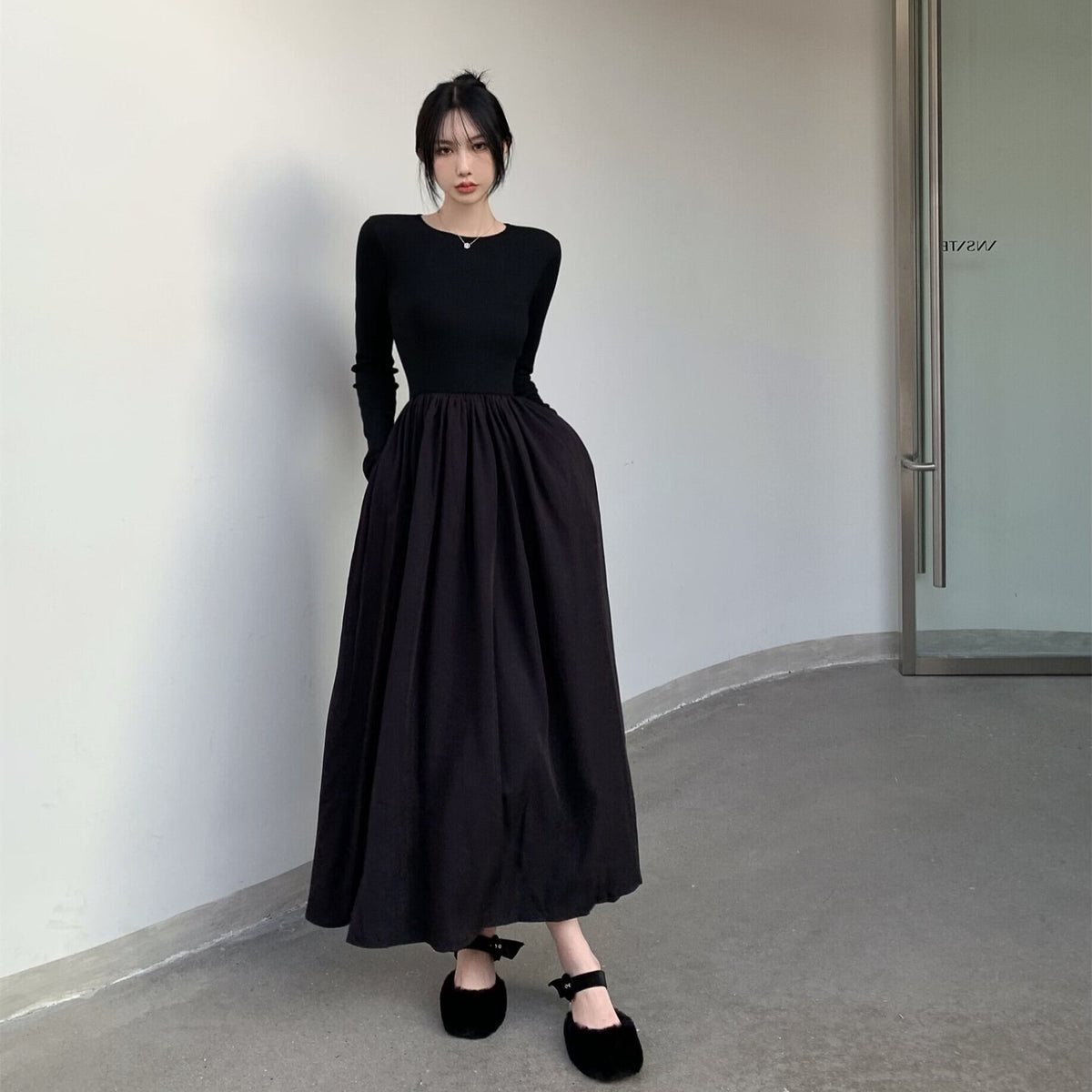 【dress】バックオーポンワンピース　M29711