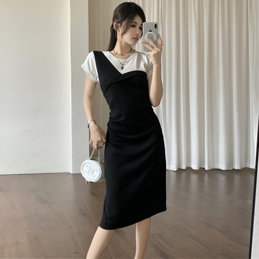 【dress】切り替えTシャツワンピース G20718