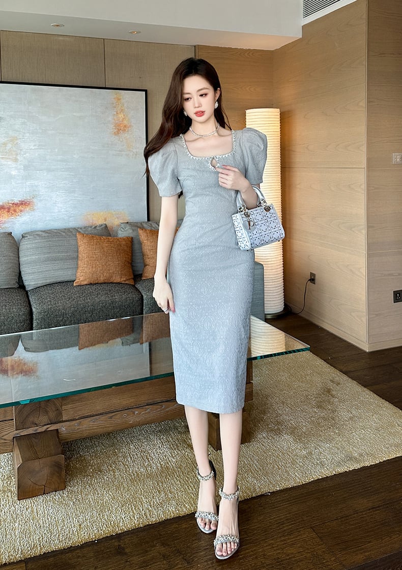 【dress】ビジューワンピース　M25244