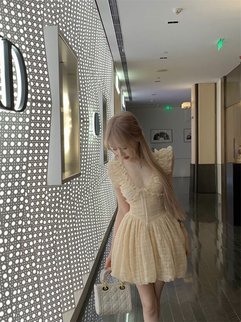 【dress】フリルデートワンピース　M30069