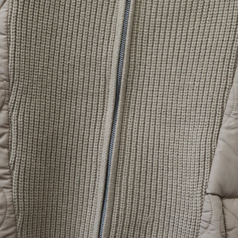 【outer】ファスナー切り替えニットカーデ　M26293