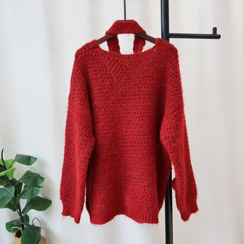 【tops】立体フラワーニットセーター　M28519