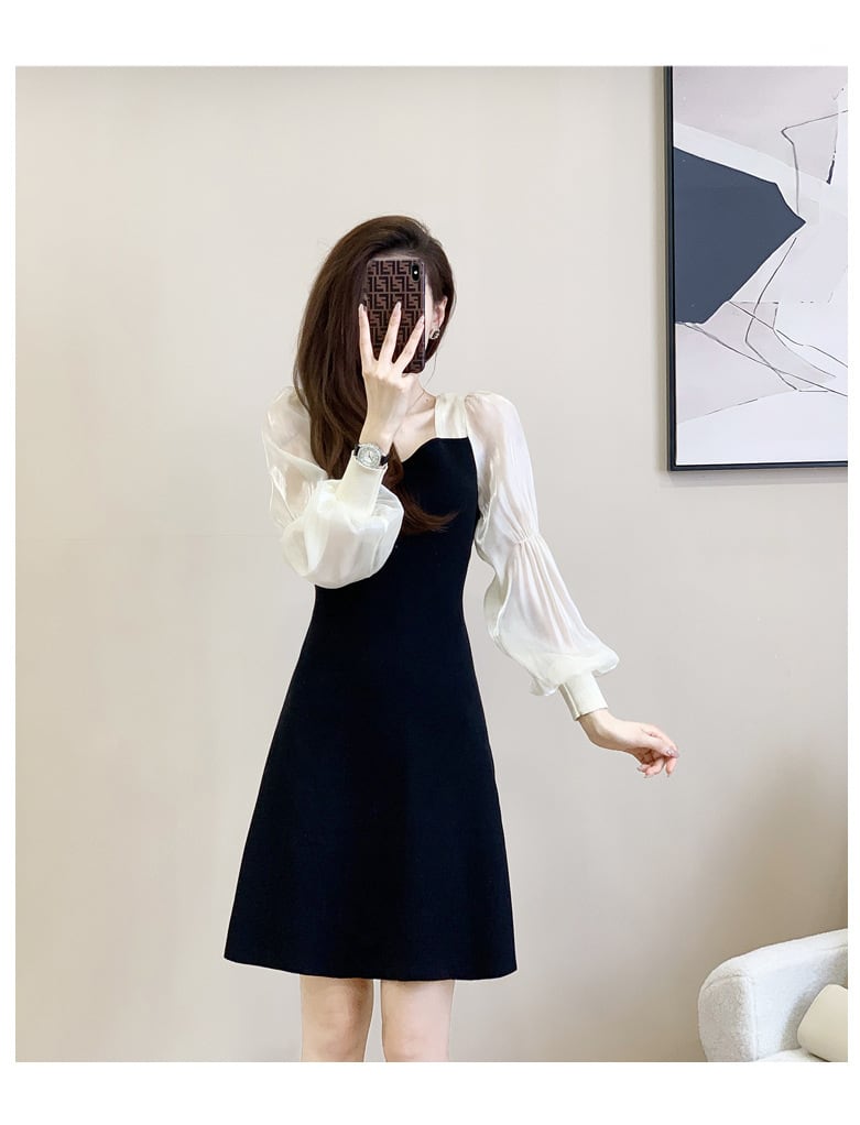 【dress】切り替えワンピース　M25518