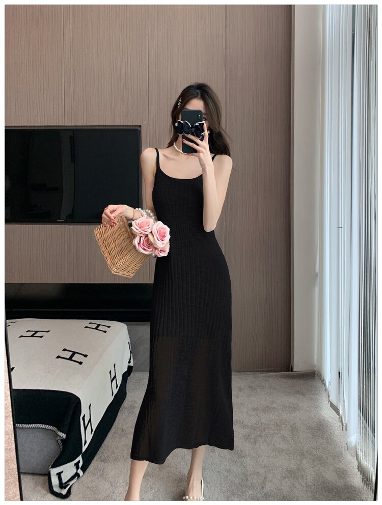 【dress】ニット薄手キャミワンピースG20650