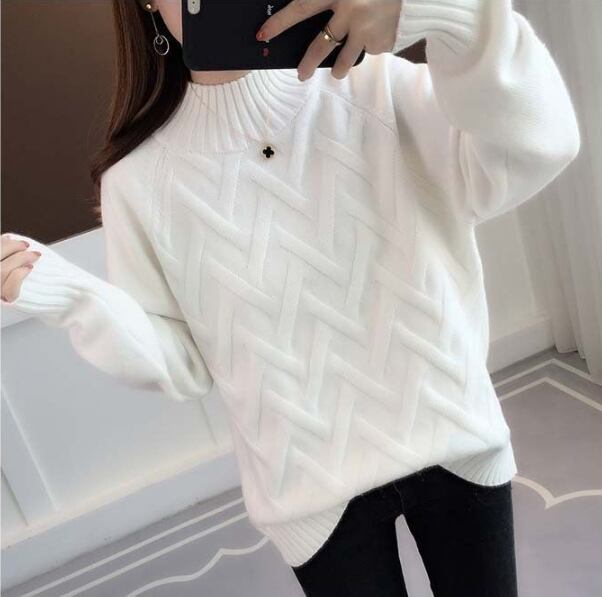 【tops】ハーフネックニットセーターG18054