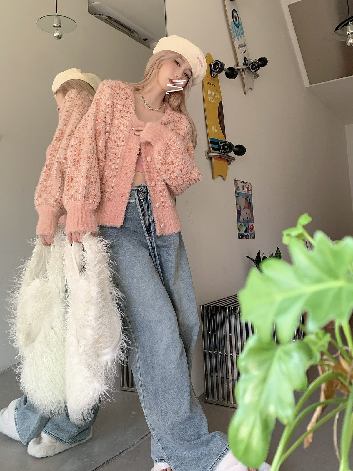 【outer】ニットカーデ　M27411