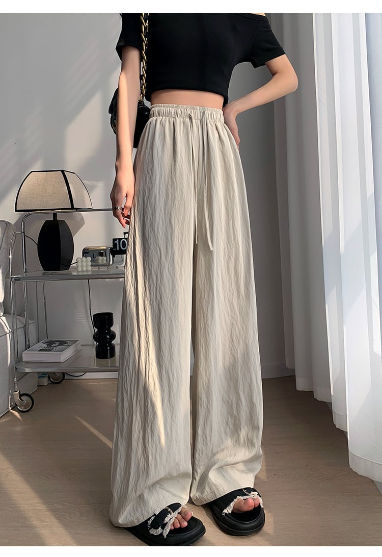 【bottoms】4色ウエストゴムガウチョパンツF7491