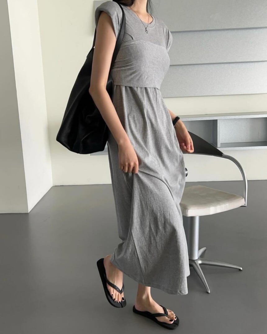 【dress】ノースリーブワンピース　M25068