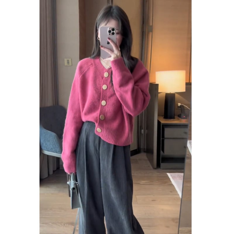 【outer】ニットカーデ　M25678