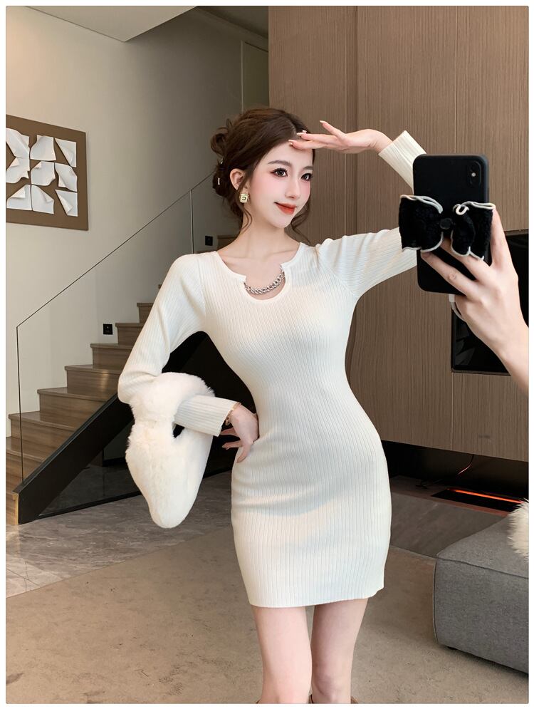 【dress】ニットワンピース　M19089