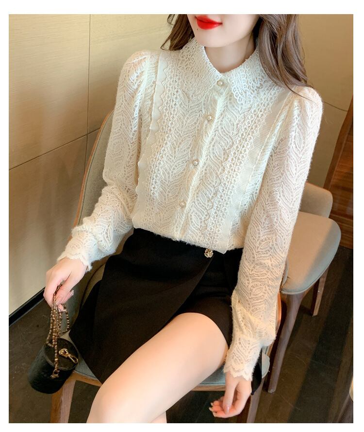 【tops】レースシャツトップス　M29265