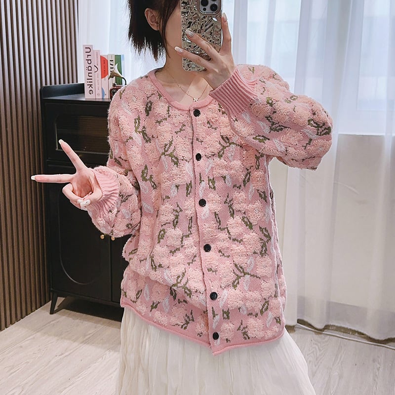 【outer】ニットカーデ　M25877