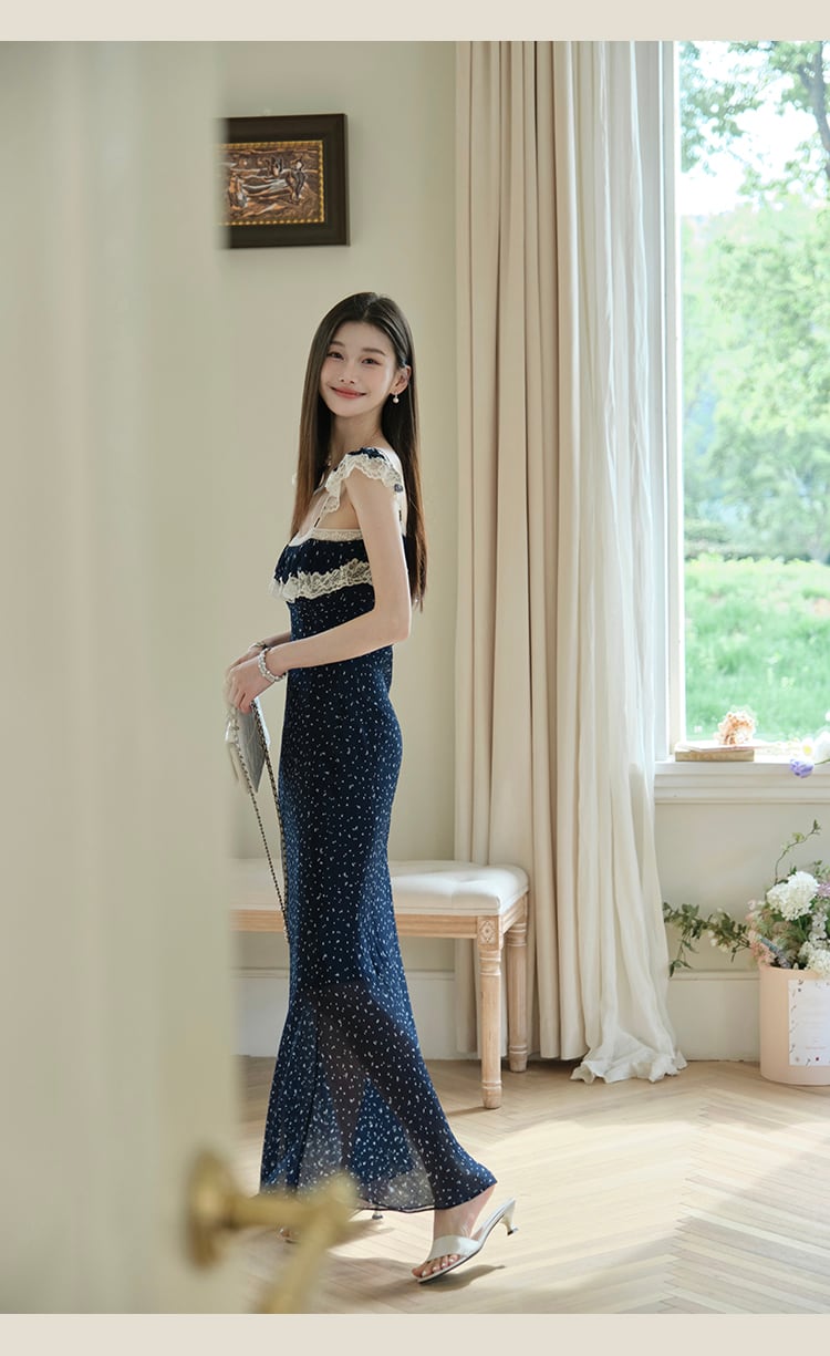 【dress】レースフリルキャミワンピース　M31661