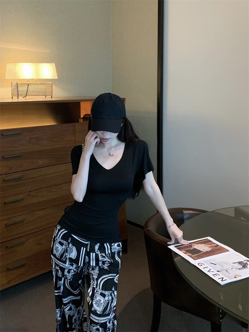 【set】Tシャツ×ワイドパンツセット　M23924