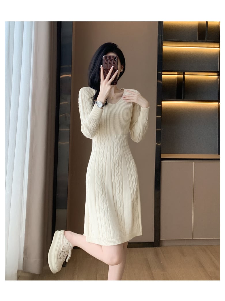【dress】ニットワンピース　M25515