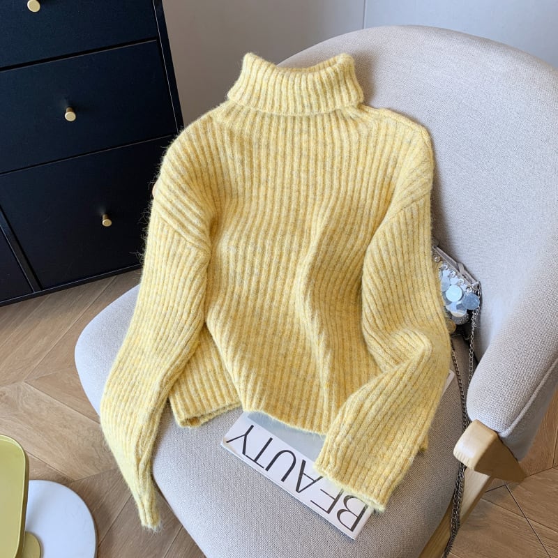 【tops】ハイネックニットセーター　M28790