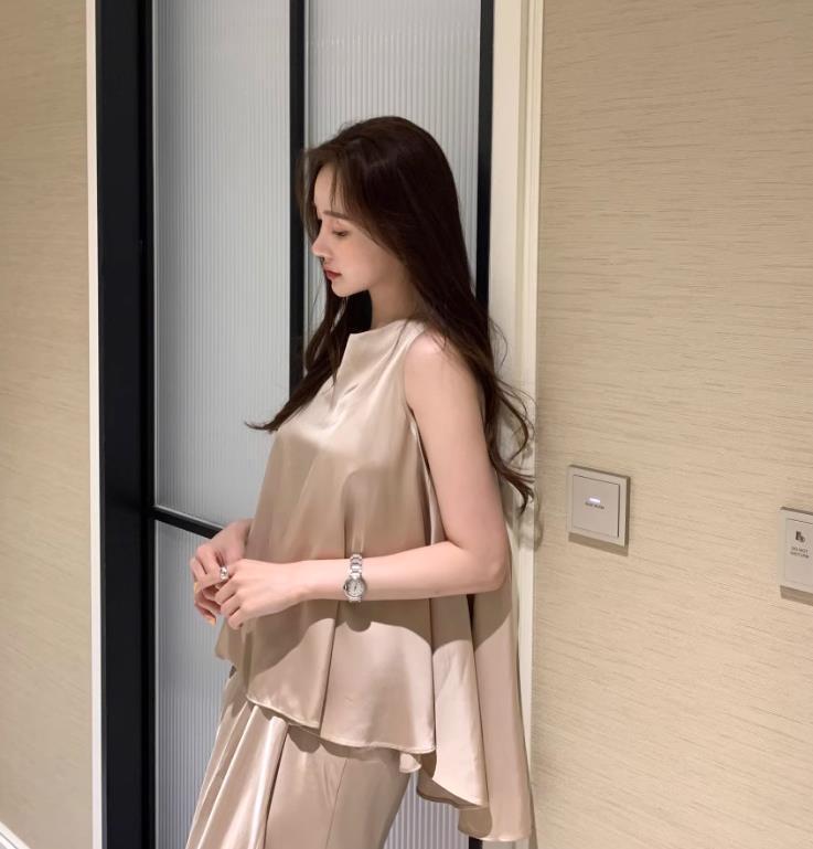 【set】イレギュラータンクトップ+スカート２点セットF7417