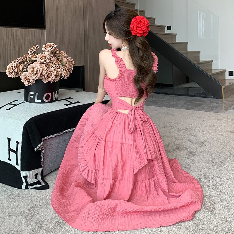 【dress】バックで綺麗キャミワンピース G20256