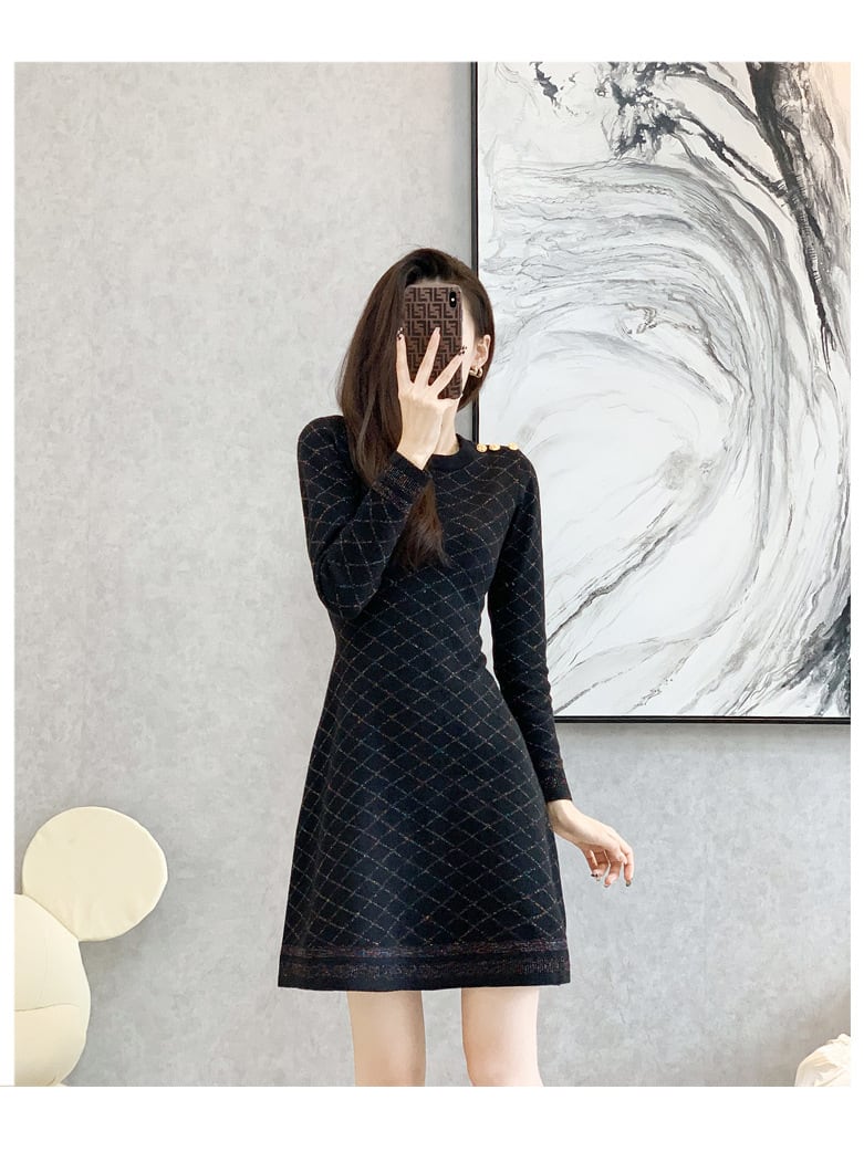 【dress】ニットワンピース　M25519