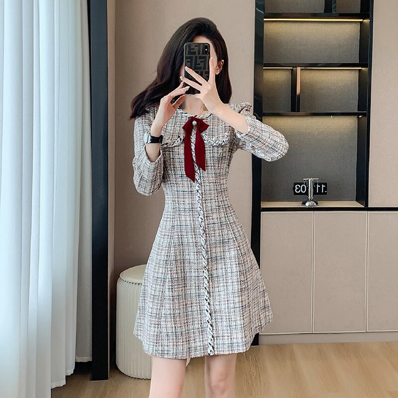 【dress】ツイードワンピース　M18608