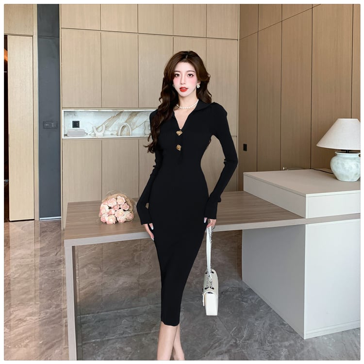 【dress】ニットワンピース　M25497