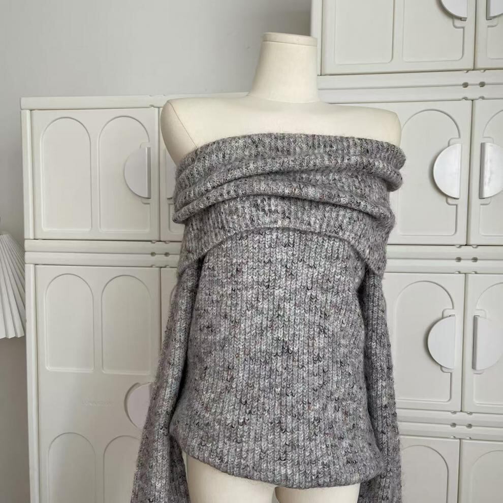 【tops】ボートネックニットセーター　M27183