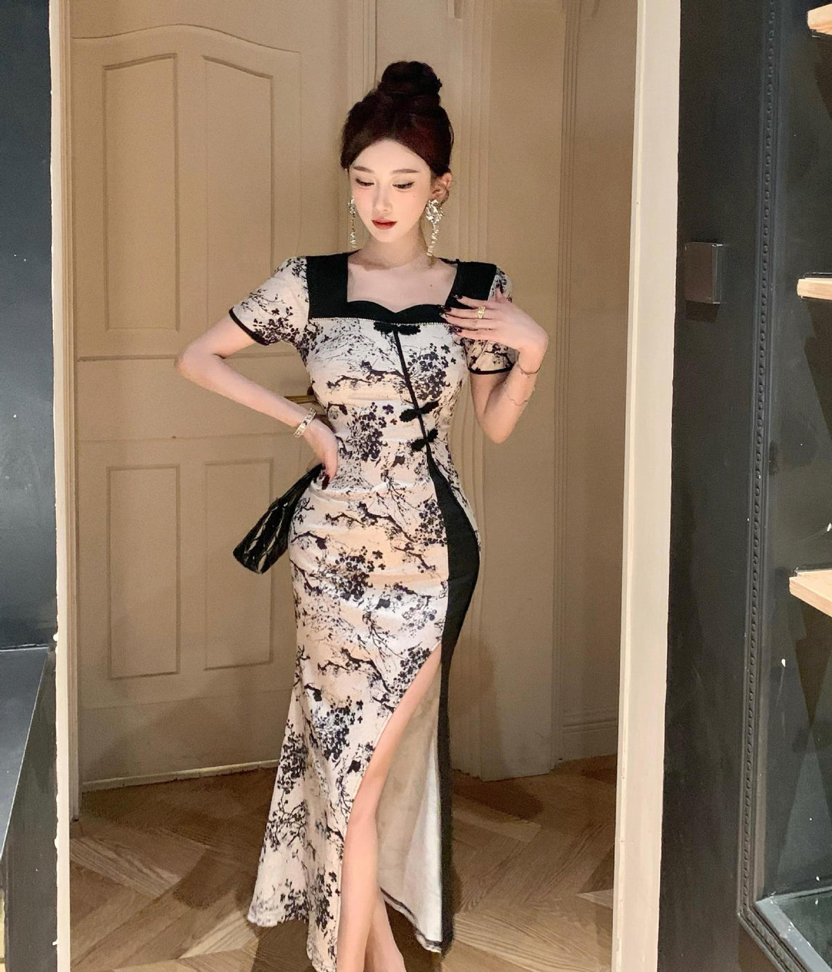 【dress】プリントワンピース　M25247
