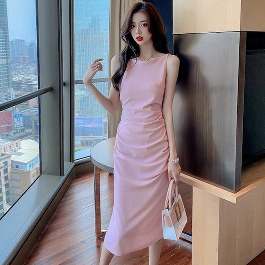 【dress】高級感!知的で品の良い?気質満点スウィートフランス風キャミワンピース G7159