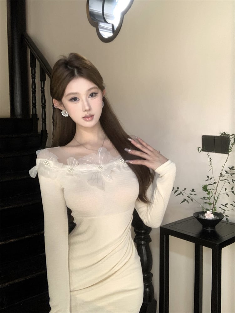 【dress】立体フラワーワンピース　M27447