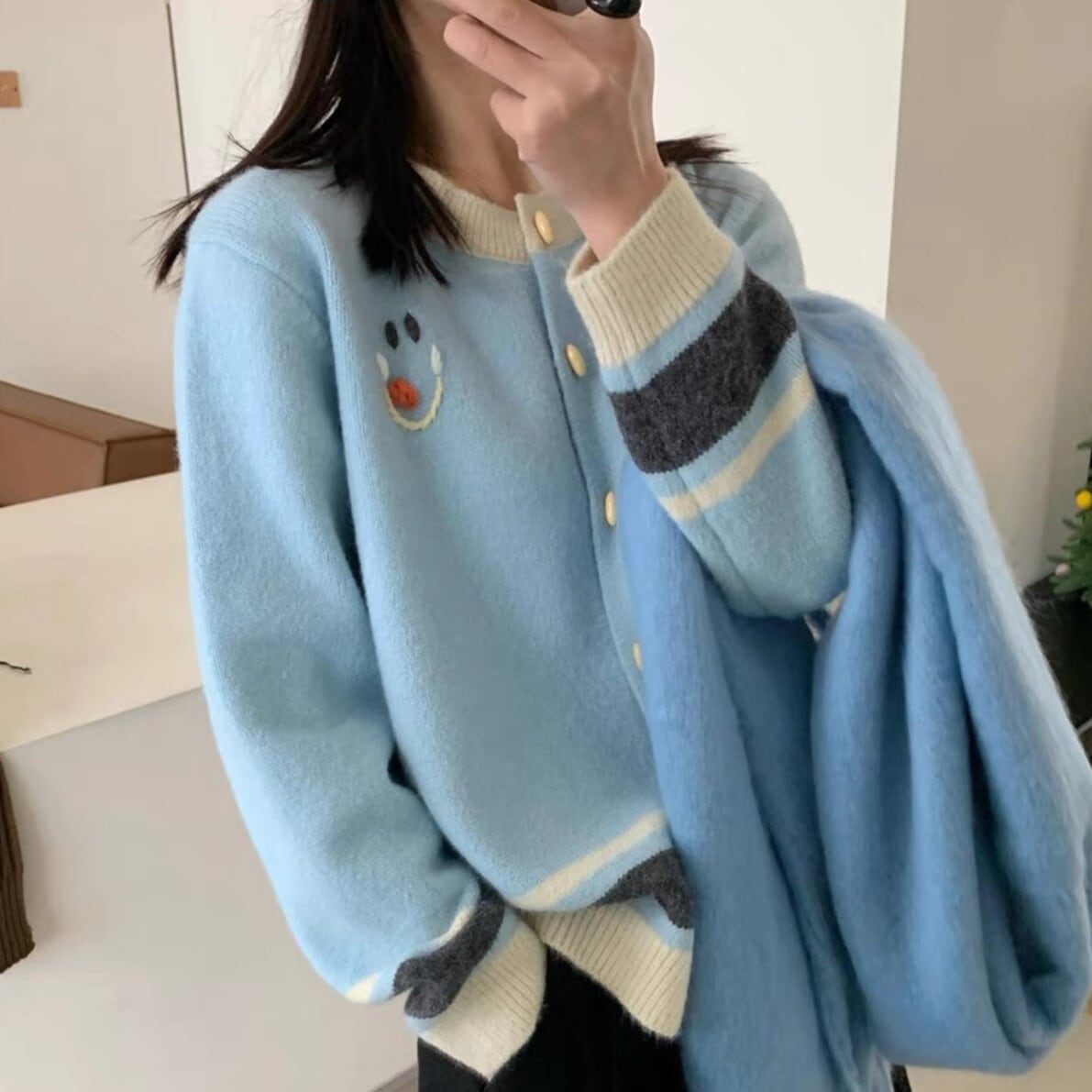 【outer】ニットカーデ　M29058