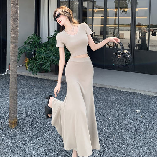 【set】Tシャツ+スカート２点セットG20997